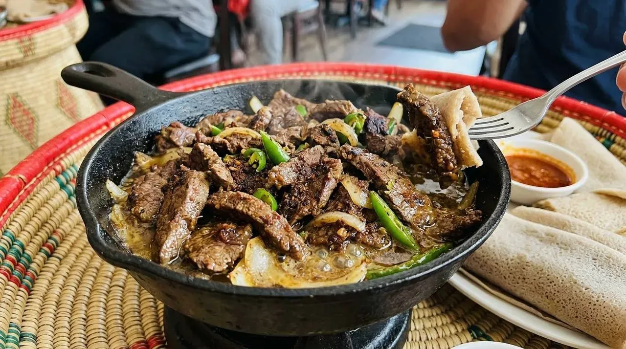 طرز تهیه تیبس اتیوپیایی؛ تابه گوشت تند و معطر حبشی
