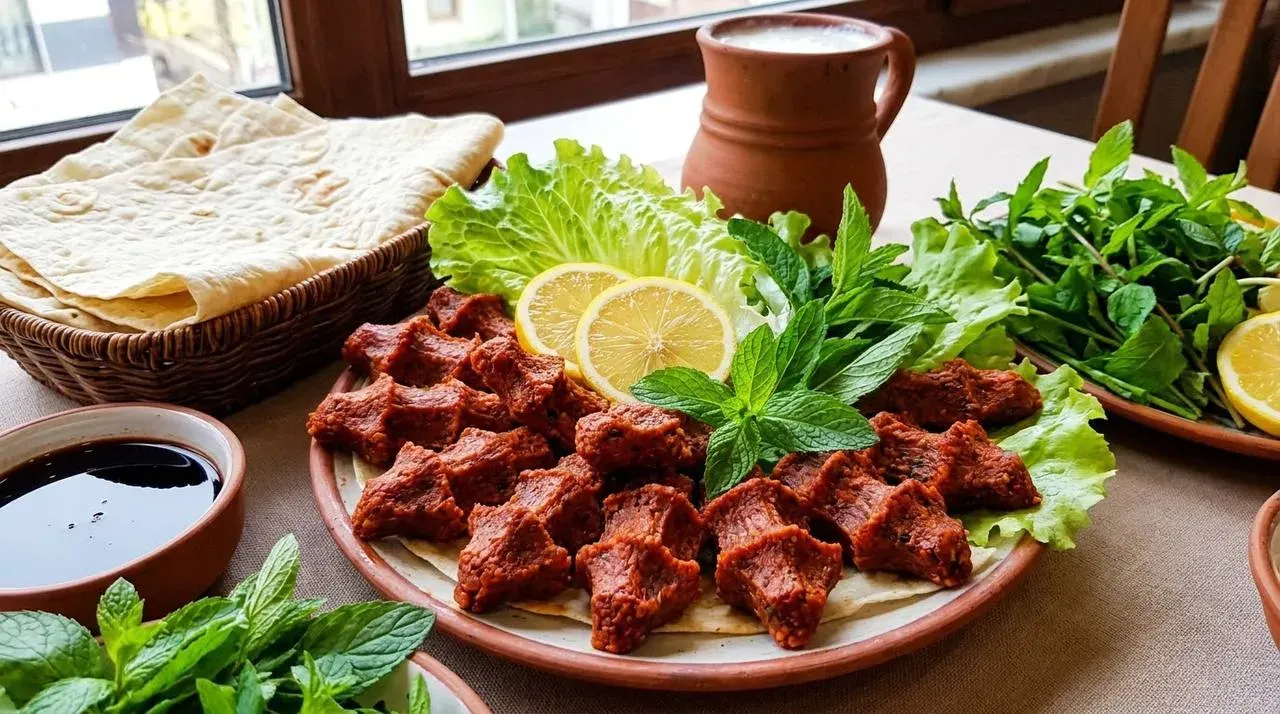 طرز تهیه چیی کوفته؛ کوفته‌ی خام، تند و معطر ترکی