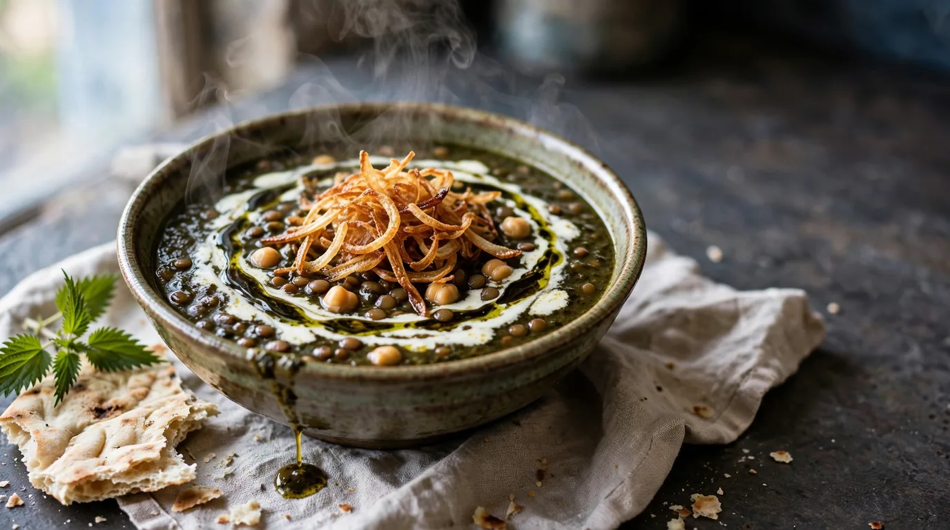 طرز تهیه آش گزنه؛ آش سنتی، خوش‌عطر و سرشار از خواص