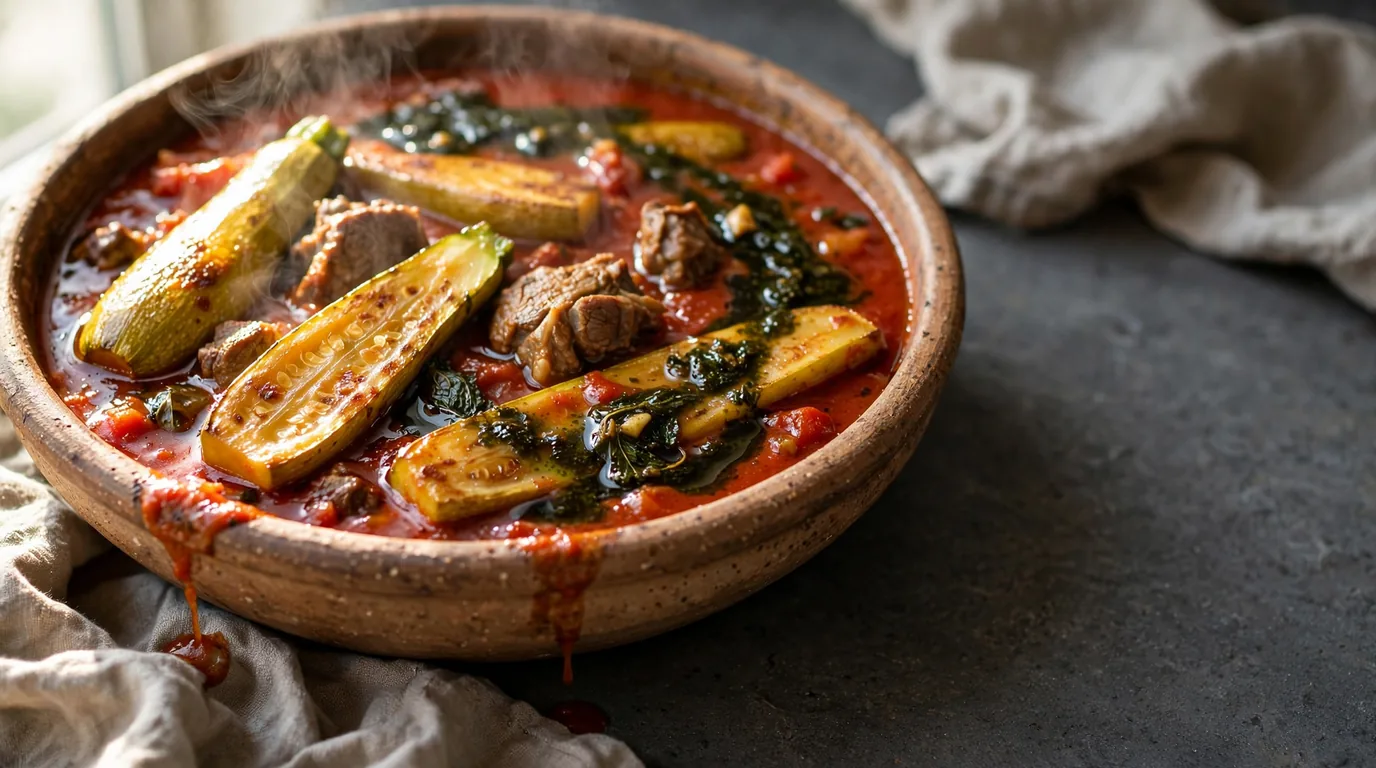طرز تهیه خورش کدو سبز خوش‌رنگ؛ خورشی سبک و جاافتاده