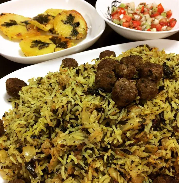 طرز تهیه کلم پلو شیرازی اصیل