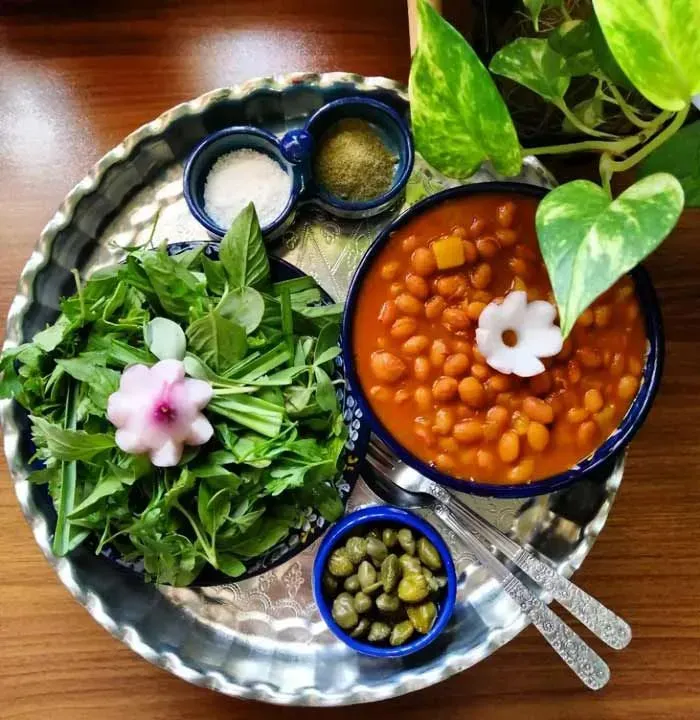 طرز تهیه خوراک لوبیا چیتی خوشمزه و جاافتاده